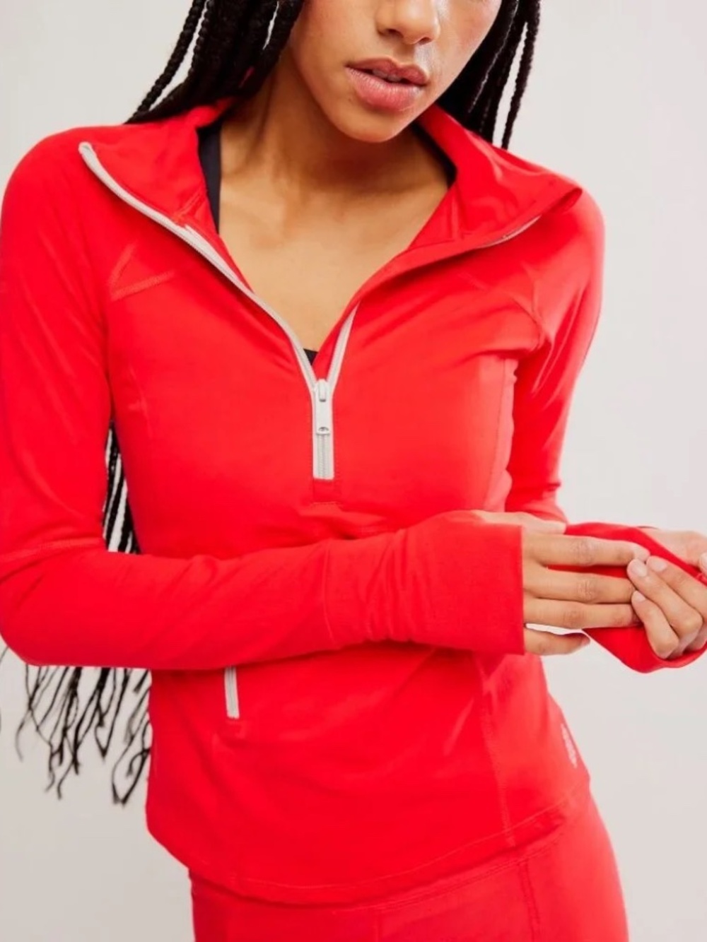 NEW FREE PEOPLE COAT TO COAST QUARTER ZIP TOP, LARGE